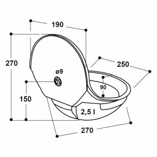 Suevia Tränkebecken Mod. 180 für Wasserfass #2